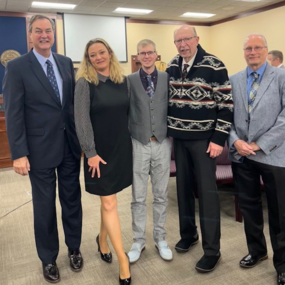 Honorable Judge Niedrach (left) served as guest speaker